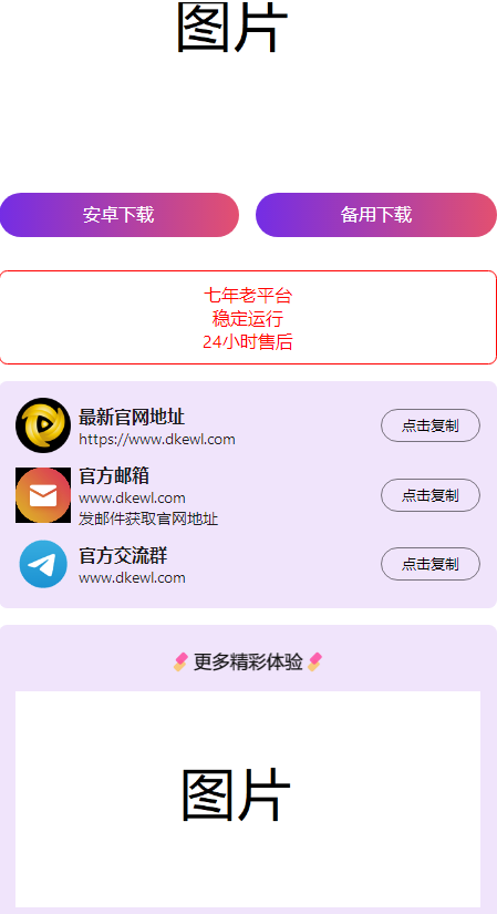 软件宣传单页源码 图1